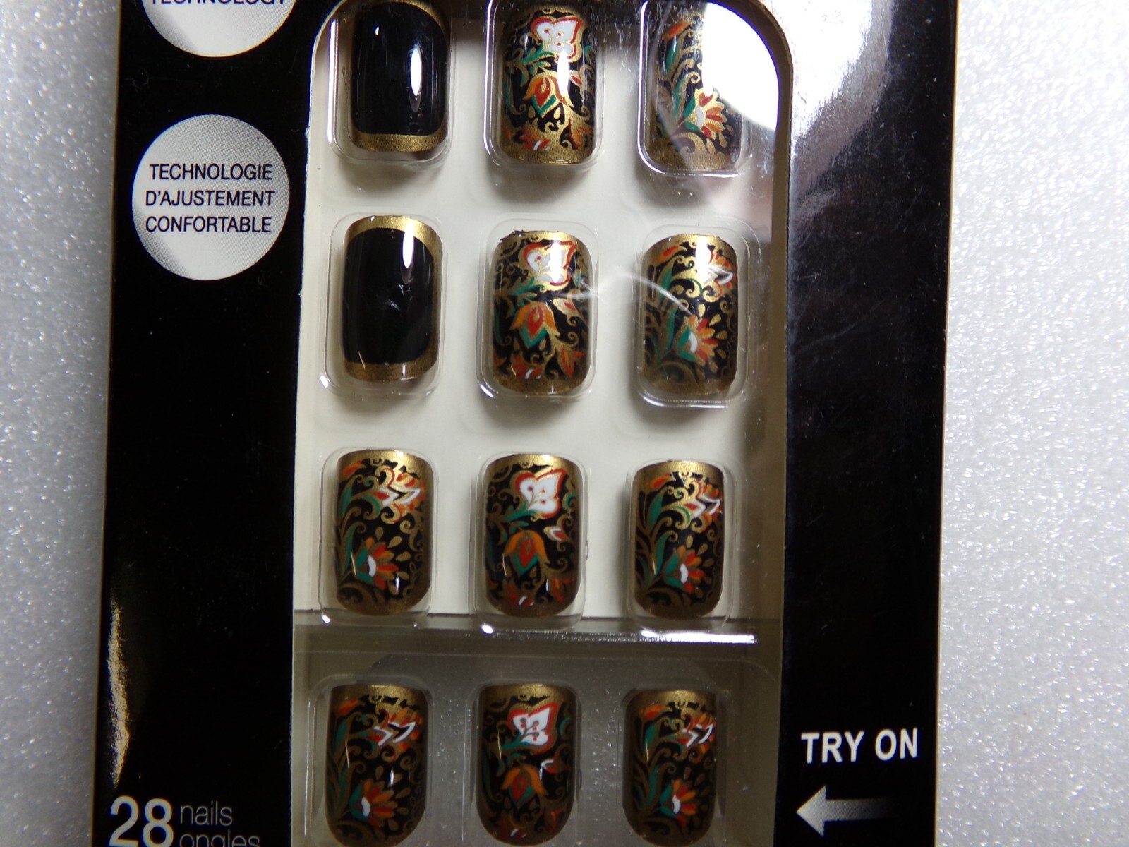 Sensational Salon Nails Manicure Easy Pre-Glued Nails ~ Pick Your Style~NEW