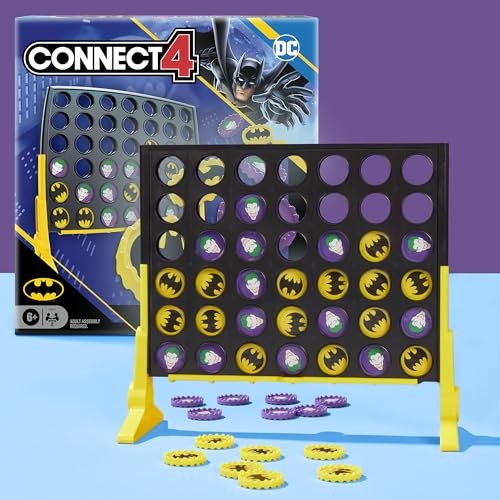 Connect 4 Batman Game | Batman-Themed 4 in a Row | Small, Not Applicable