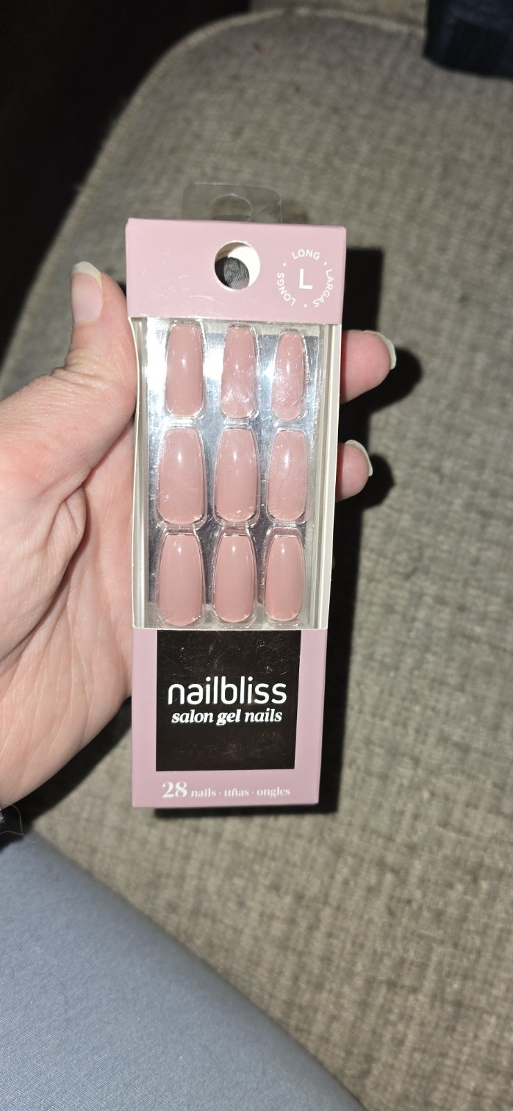 Nailbliss Salon Gel Nails Nude Set Of 28 💅