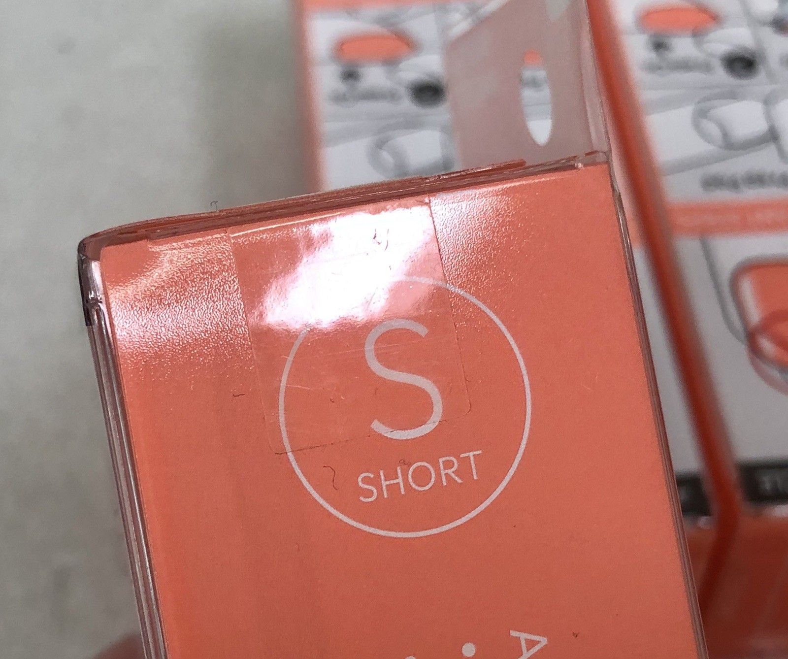 Lot of 3 imPRESS Color Press-On Nails #57 Prime Time (Neon Coral) Short NEW
