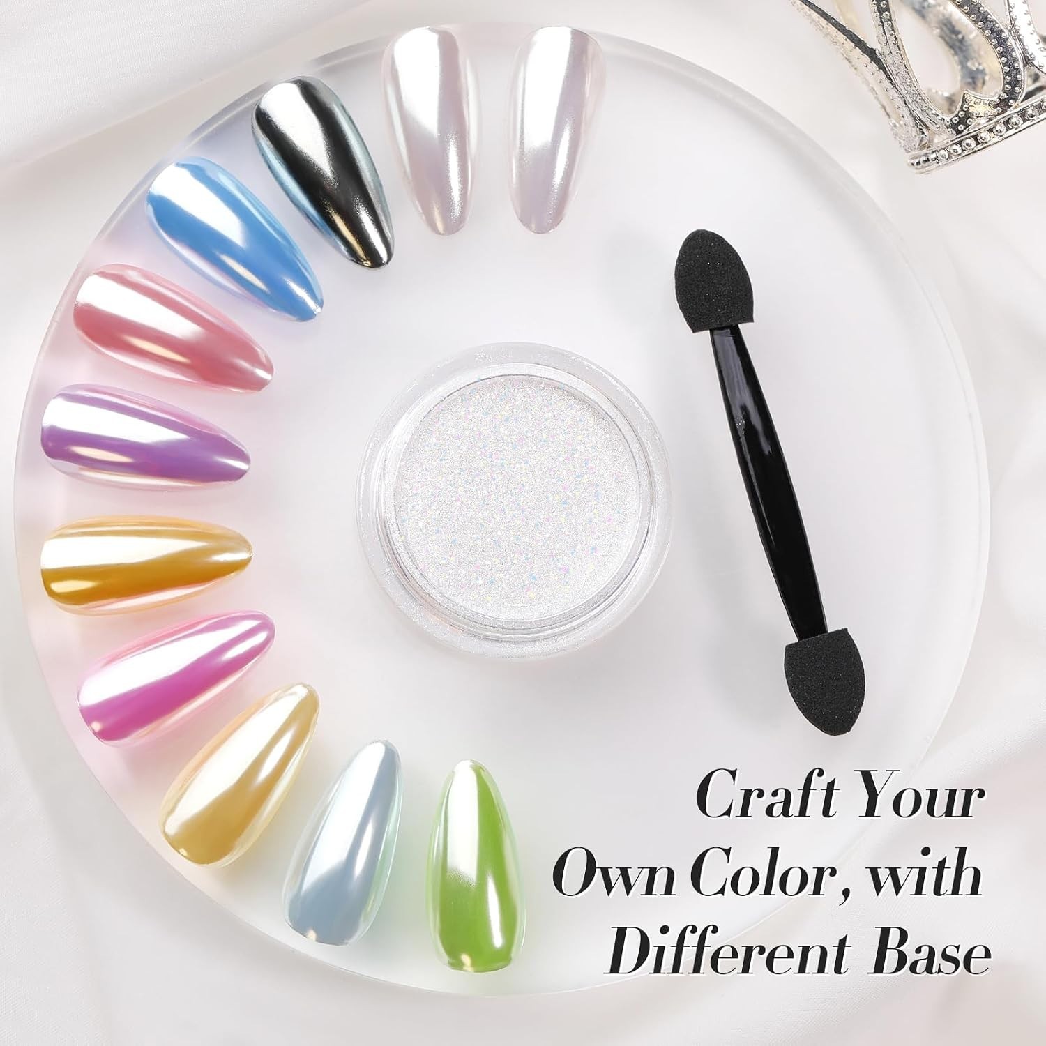 Ultra-Fine Silver Chrome Nail Glitter: Easy Application for Salon-Quality Nails