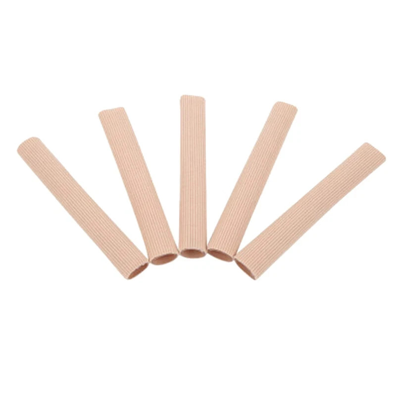 Fabric Gel Tube Bandage Cover Toe Finger Foot Pain Relief Feet Protector Protect