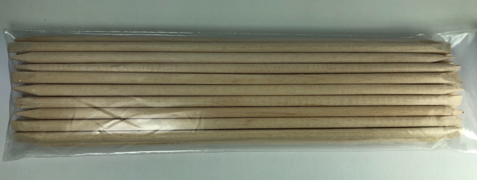 30 Pieces Orange Wood Stick * 2 Sided Cuticle Pusher Nail Art * 7 inches Length