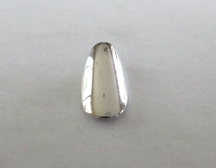 $10 FREE ADHESIVE NAIL TABS !RHODIUM (WHITE GOLD) PLATED MED PREMIUM FINGERNAIL