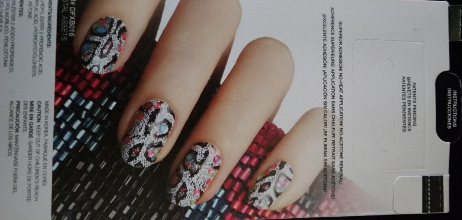 Dashing Diva Design FX Nail Appliques 4 pack Nail Wraps Nail Art NEW