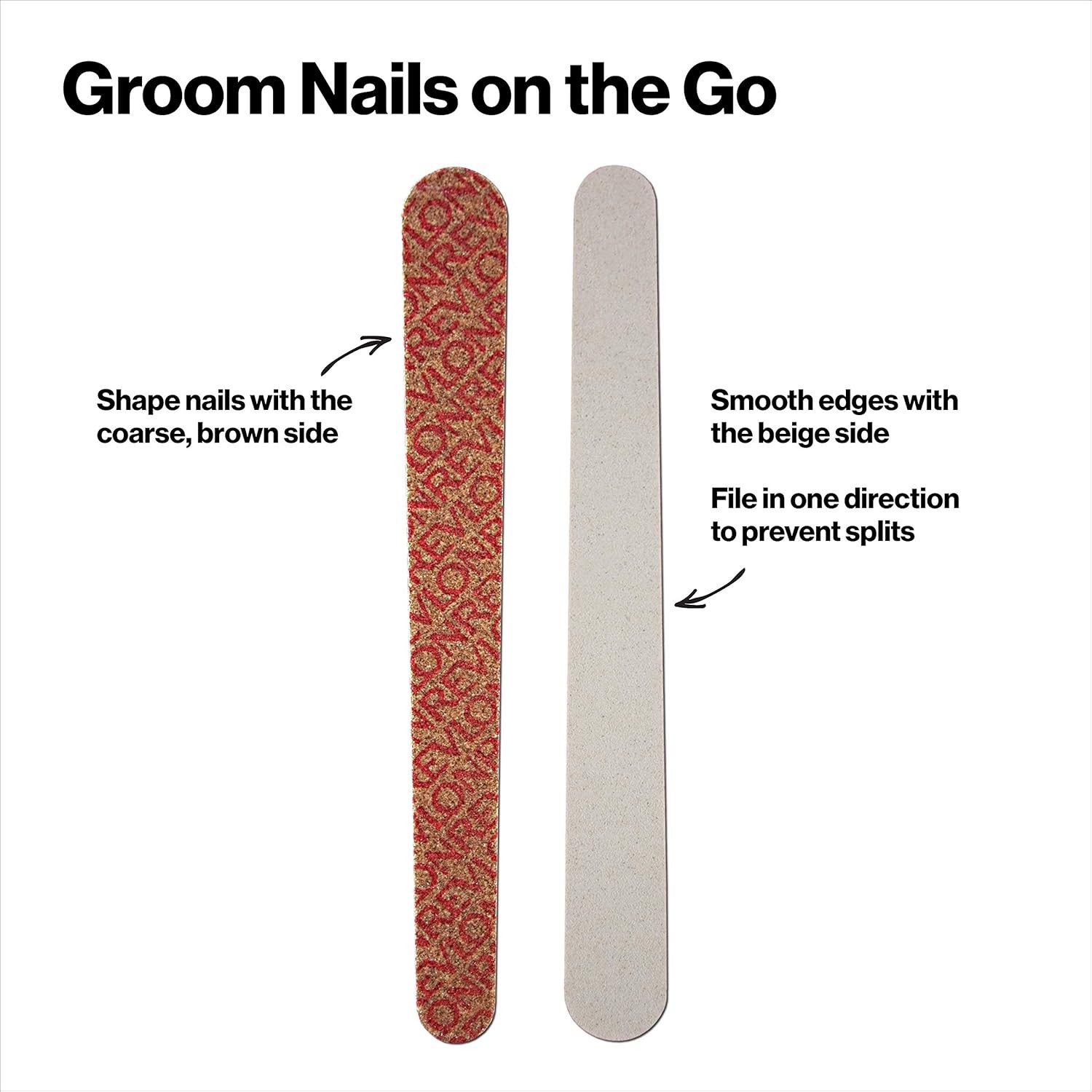 pact Nail File, Sided Mani Tool, Smooths & Shapes, Easy