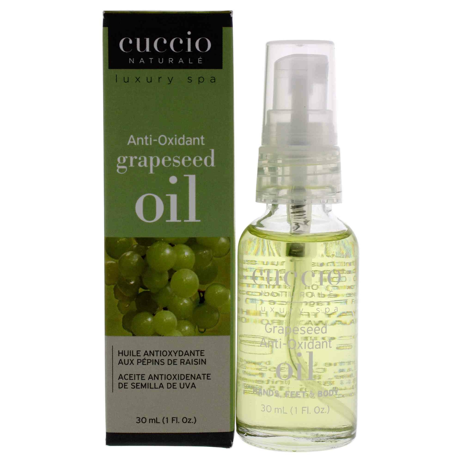 Grapeseed Anti-Oxidant Oil by Cuccio for Women – 1 oz Oil