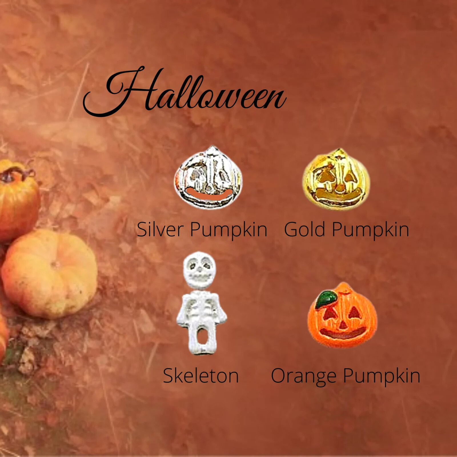 Halloween Nail Piercings | Nail Jewelry | Nail Gems | Nail Charms