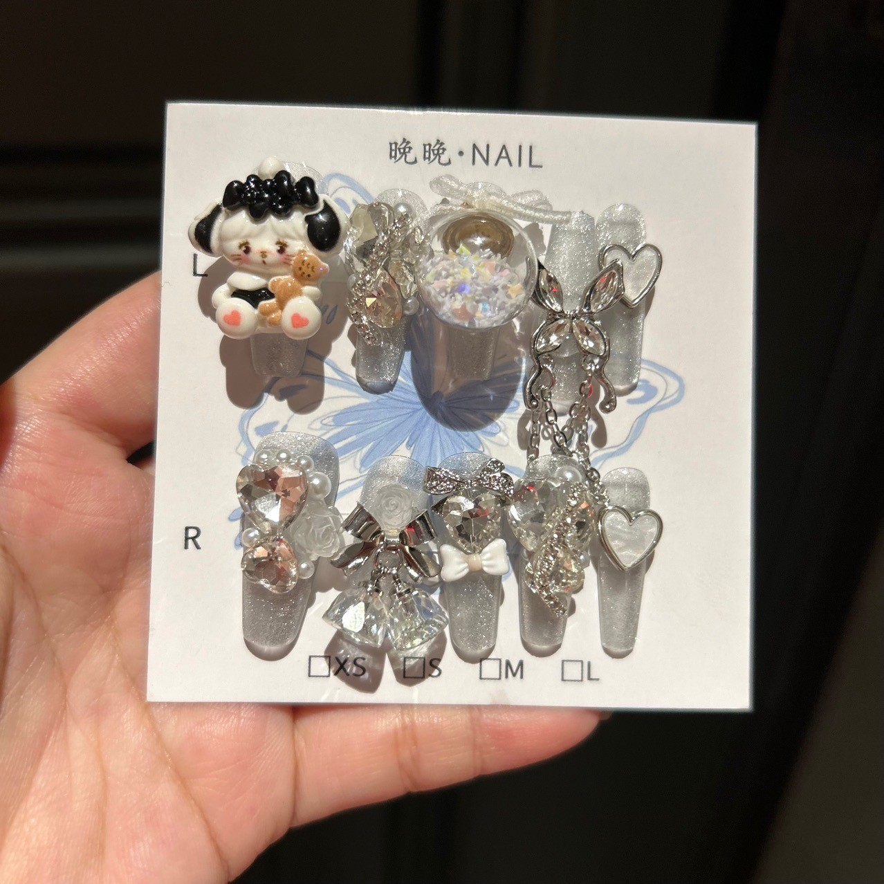 Cute Cool Cartoon Nails Handmade Press On Nails Removable