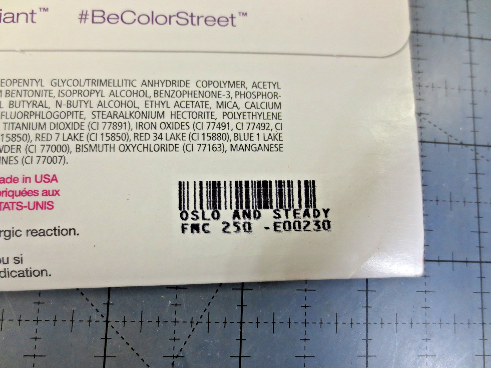 Color Street Nail Polish Strips Oslo and Steady FMC250 Green Solid Pre-Designed