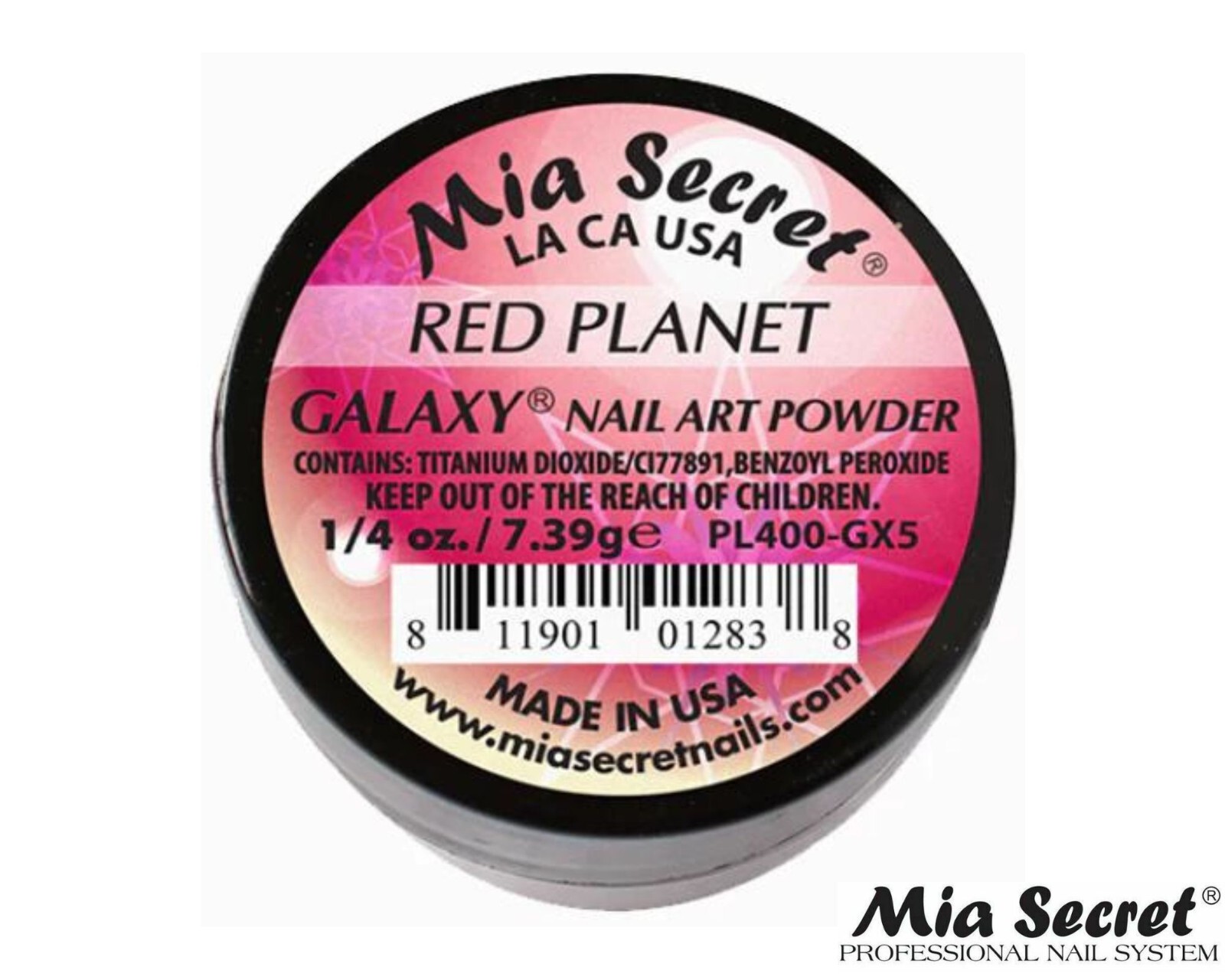 Mia Secret Nail Art Powder Galaxy Collection (RED PLANET) 1/4oz