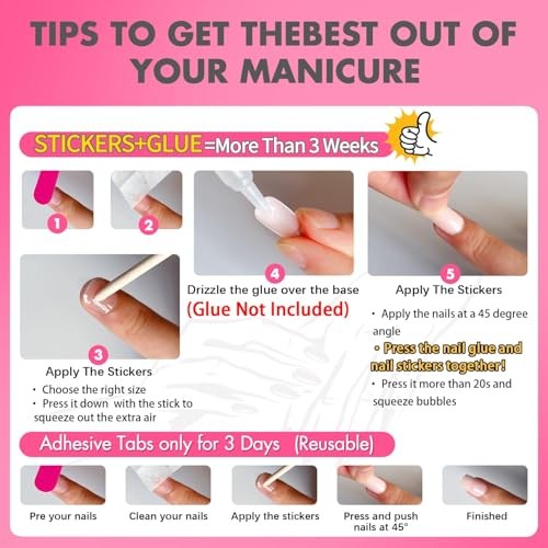 Dusty Pink Press On Nails Short Oval Acrylic Nails for Women Reusable Thick