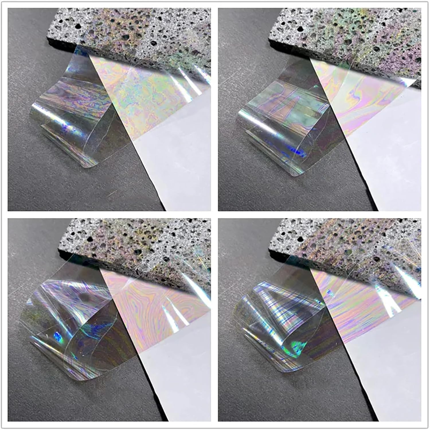 Aurora Nail Art Foil 20 Rolls Holographic Transfer Foil for Laser Designs