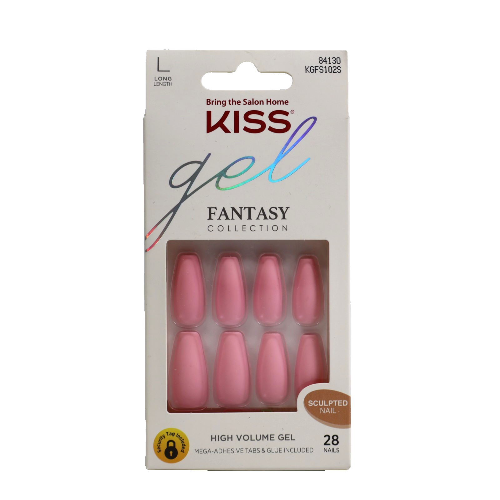 KISS Gel Fantasy Press-On Sculpted Gel Nails, “Beautiful Moment” KGFS102S Long