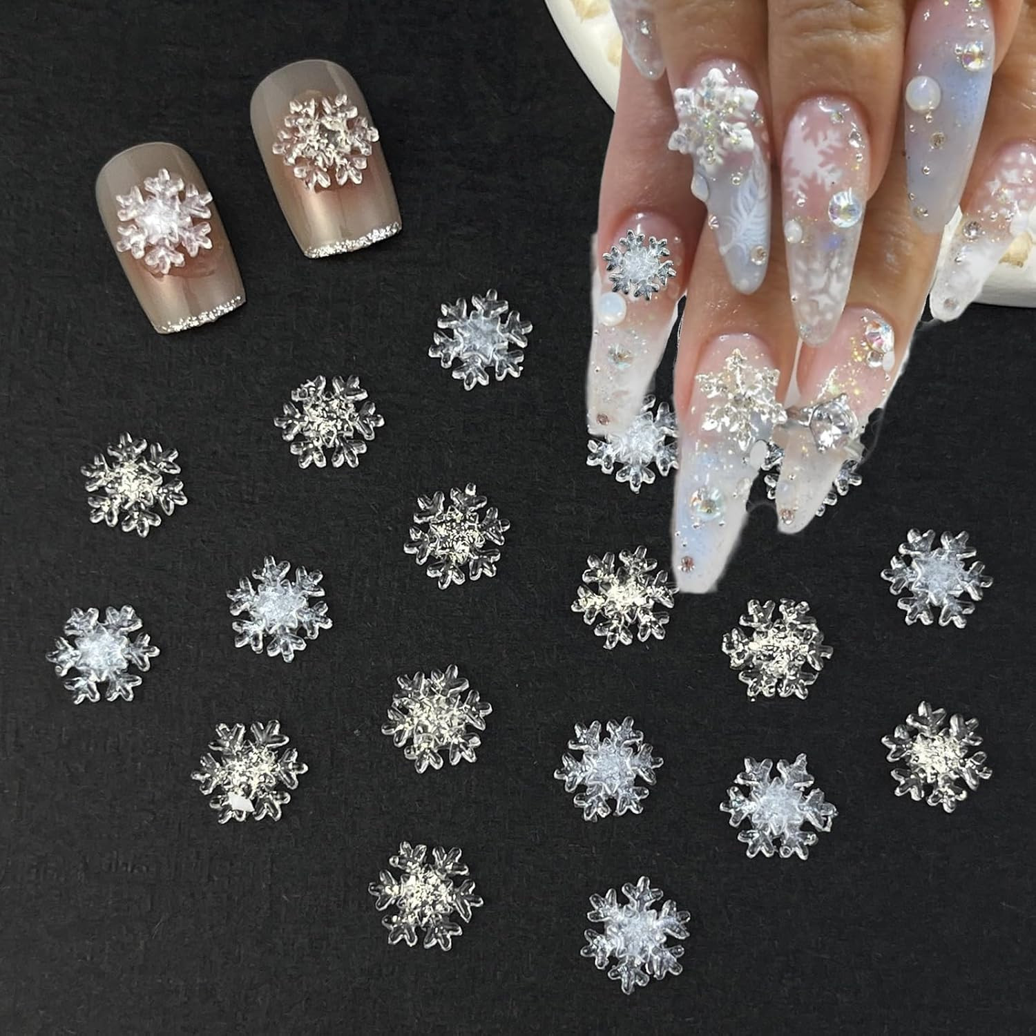 2000PCS Colorful Rhinestones Nail Art Charms Multi Shape Crystal Flat Back Nail
