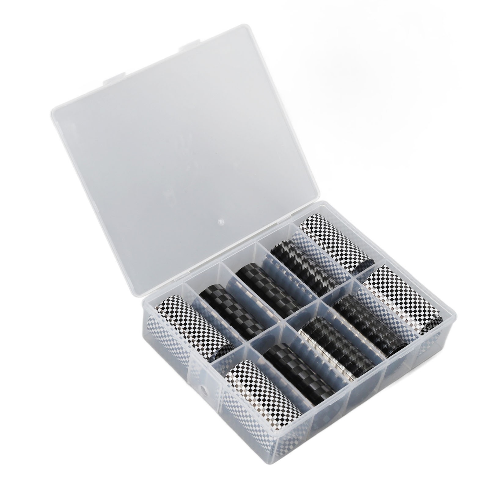 Plaid Nail Art Sticker Set Of 10 Rolls Easy-to-Use DIY Nail Art Supplies For Hom