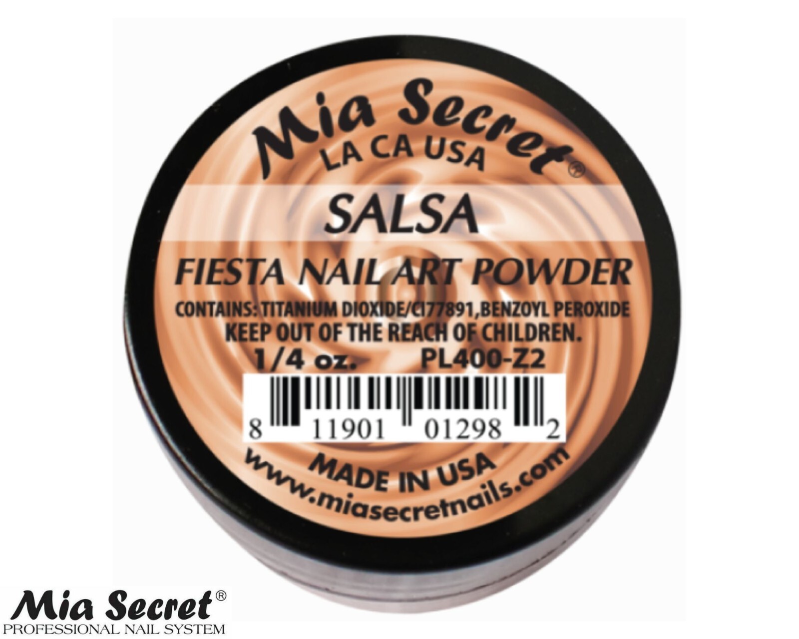 Mia Secret Nail Art Powder Fiesta Collection (SALSA) 1/4oz