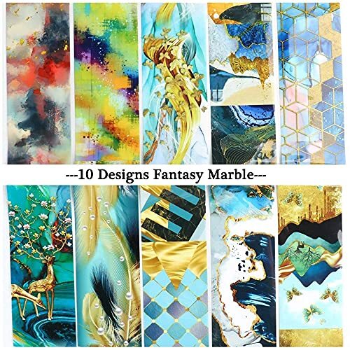 Marble Nail Art Foils Transfer Stickers Nail Art Supplies Foil Transfers 4