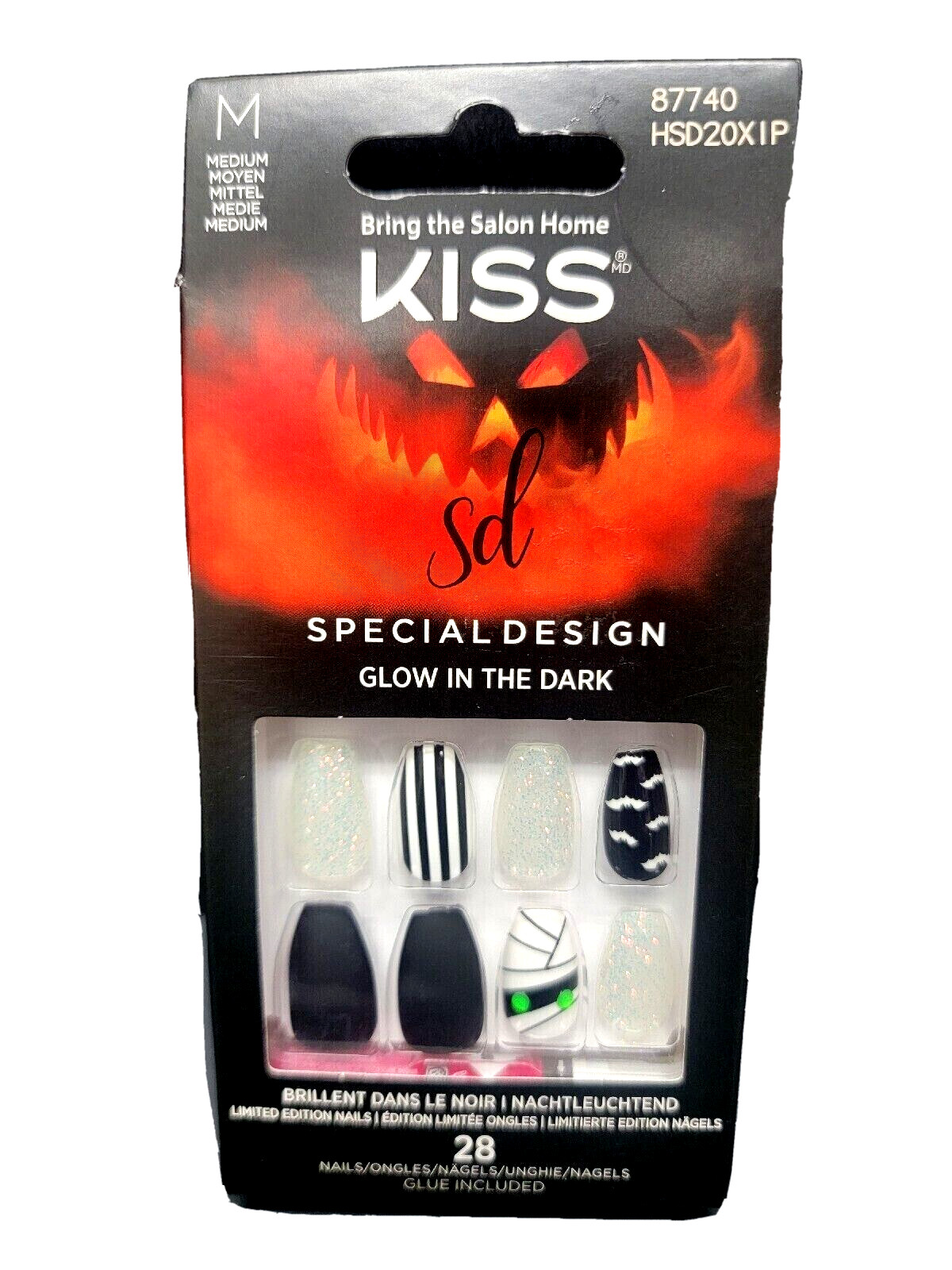KISS/Tom Bachik Special Design Halloween Christmas 28 nails with glue – You pick