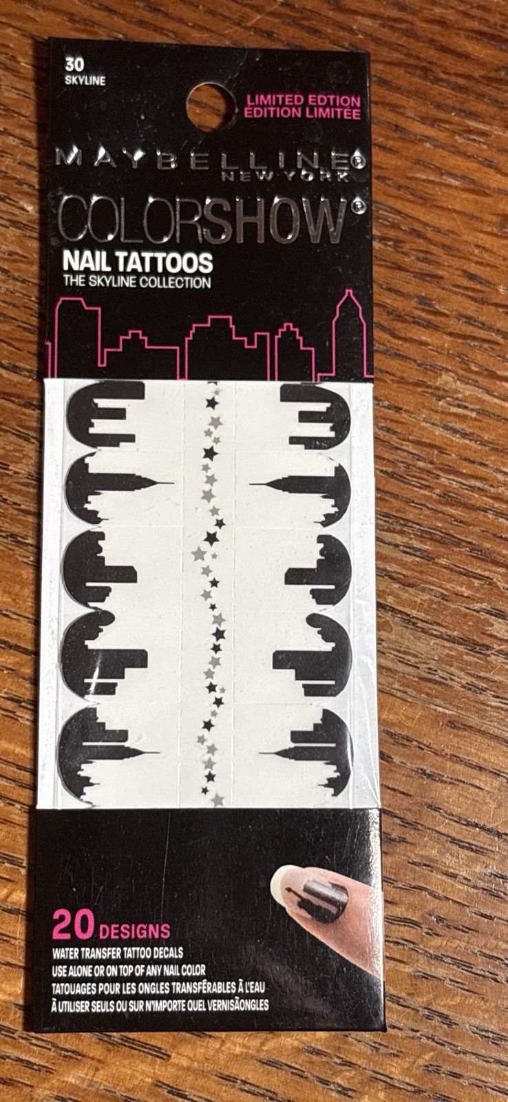 Maybelline Color Show Nail Stickers/Tattoos #30 Skyline * Limited Edition