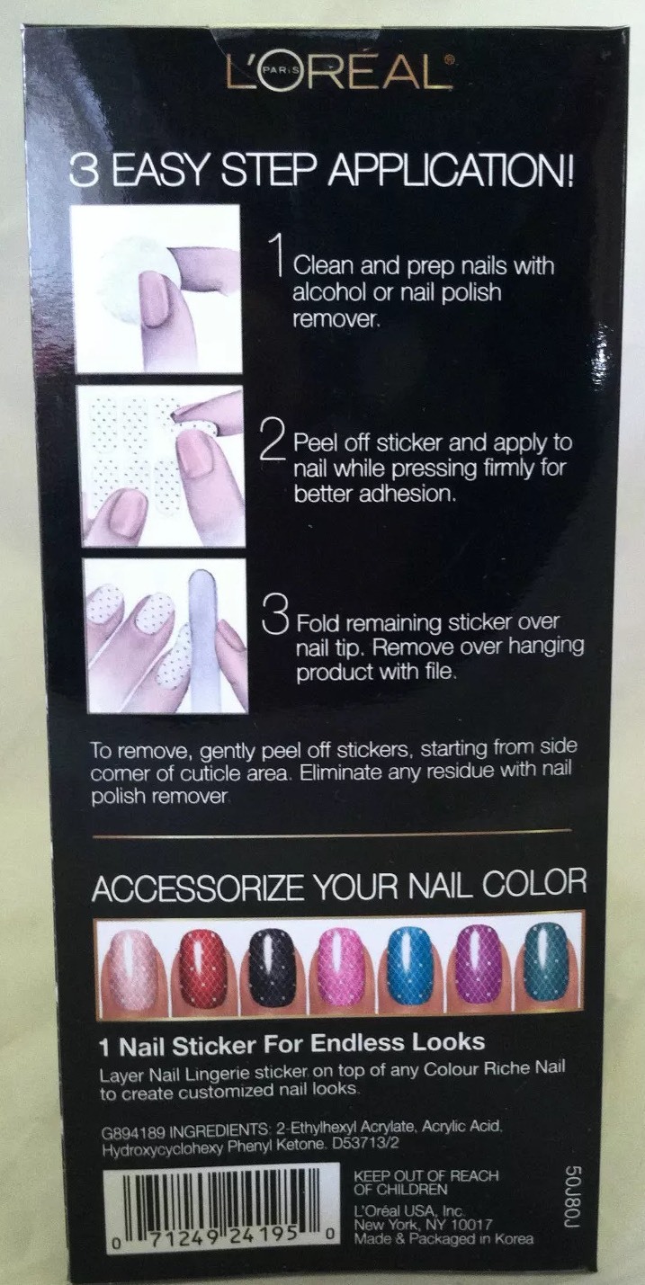 L’Oreal Colour Riche Diamond Nail Lingerie 702 *RAZZLE BE DAZZLE* Fishnet Glam