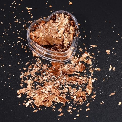 Unique Gold Flakes for Nails 12 Boxes Irregular Aluminum 12 Colors Gold Flakes