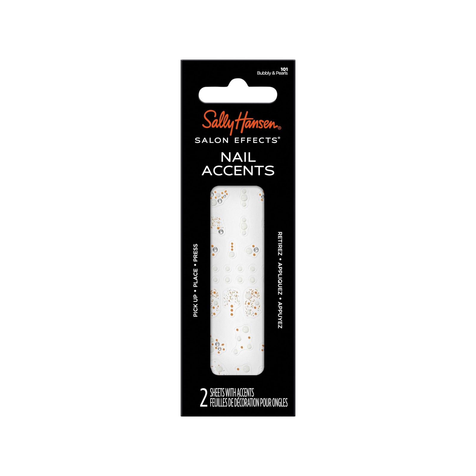 Sally Hansen Salon Effects Nail Accents, 101 Bubbly & Pearls