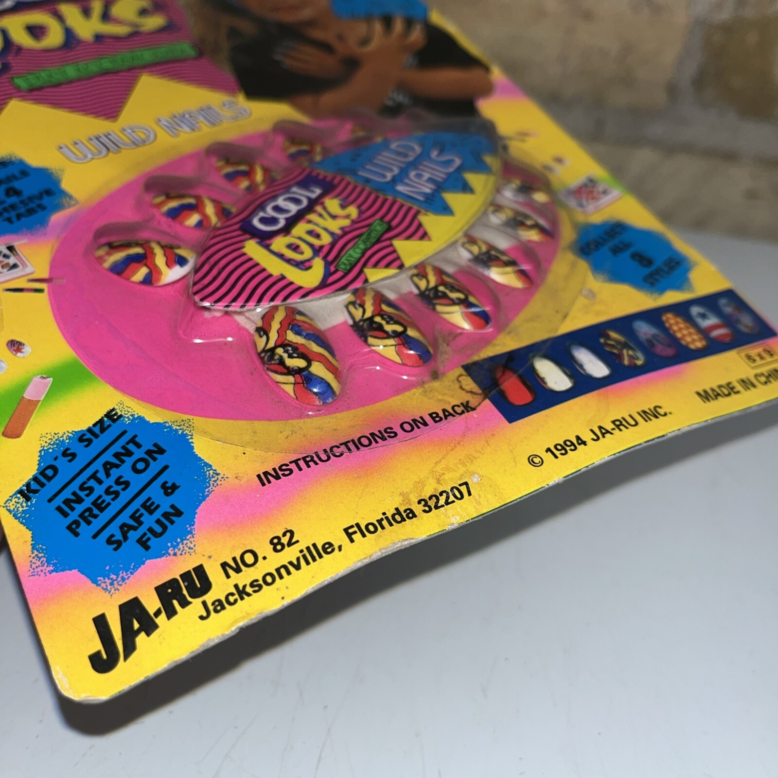 Vtg Ja-Ru Cool Looks WILD NAILS Set Kid’s Play Accessories 1994 NIP/NOS* VHTF