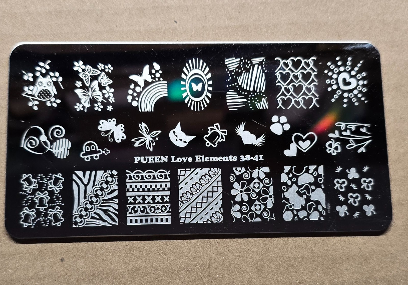 PUEEN Nail Party Marble Paradise Fairytale Nature Love Fancy Nail Stamping Plate