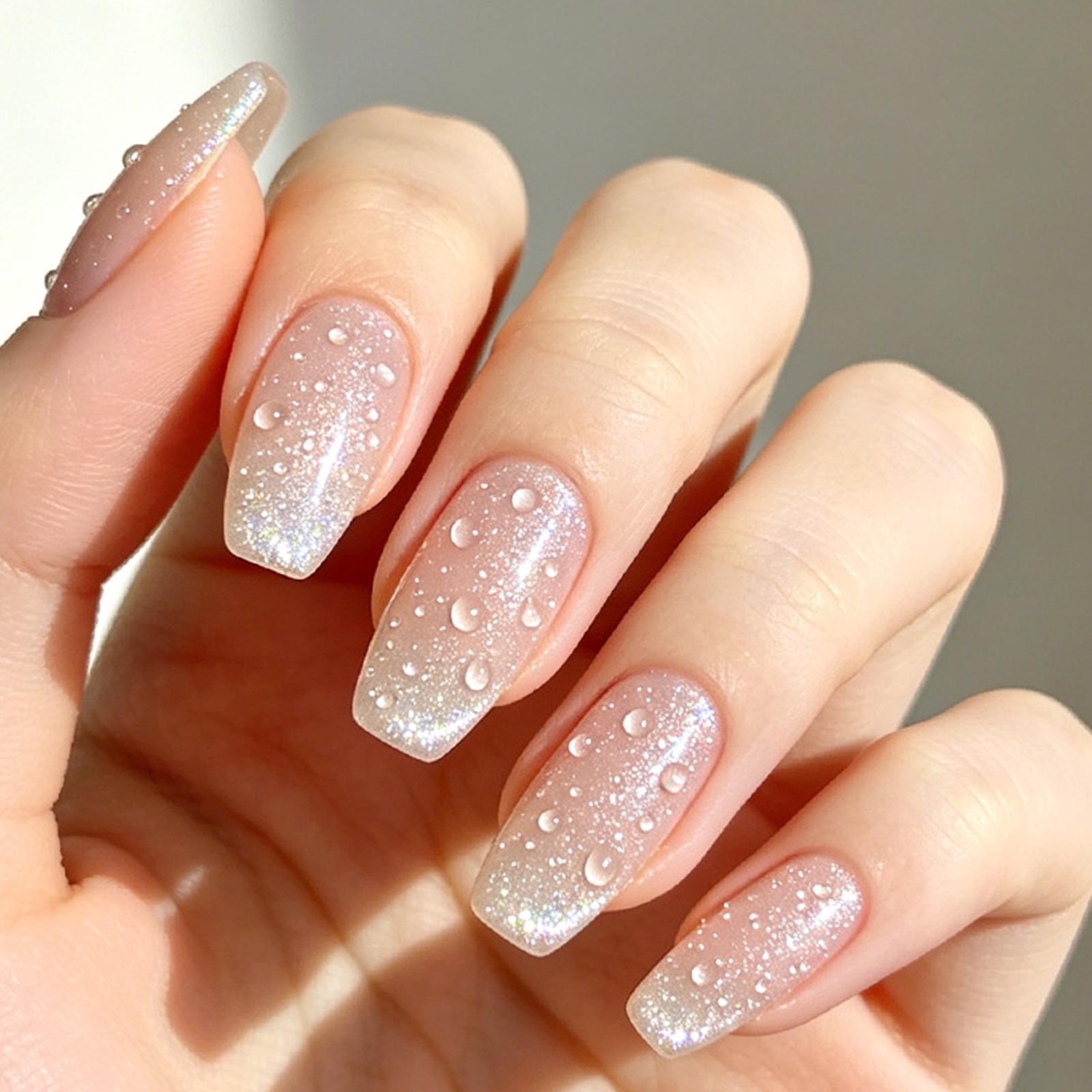 Water Droplet Top Coat Water Drop Gel Nail Polish Clear Sculpting Gel Nail Art