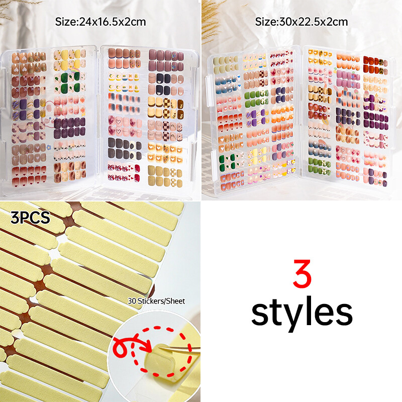 Nail Art Storage Box Nail Wear Dustproof Storage Book Display Color Card Tool