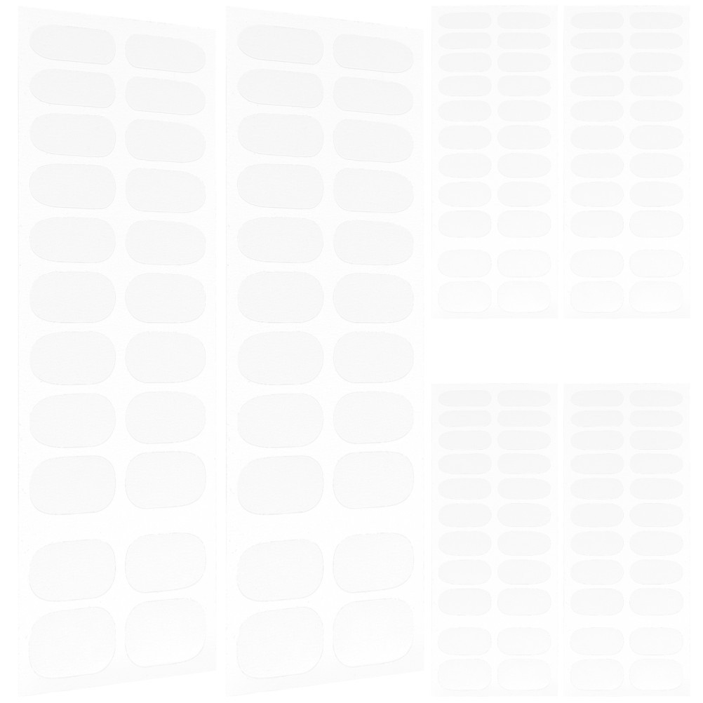 6 Packs Durable Nail Gel Wraps Transparent Strips for Nail Art Protection