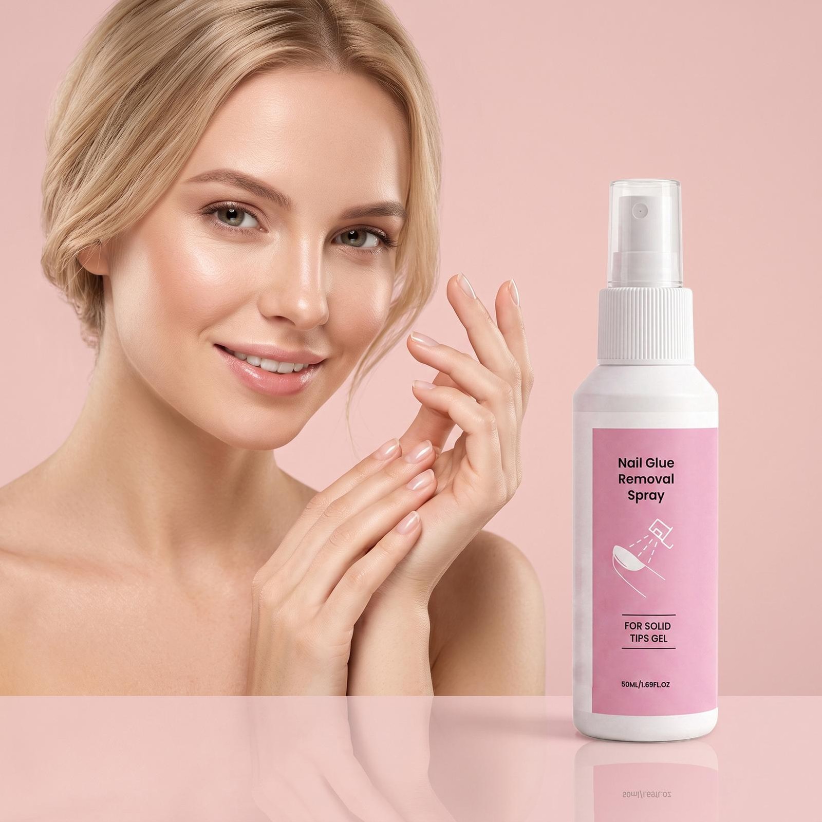 50ml Nail Glue Removal Spray For Solid Tips Gel Fake Nail Adhesive Remover Spray