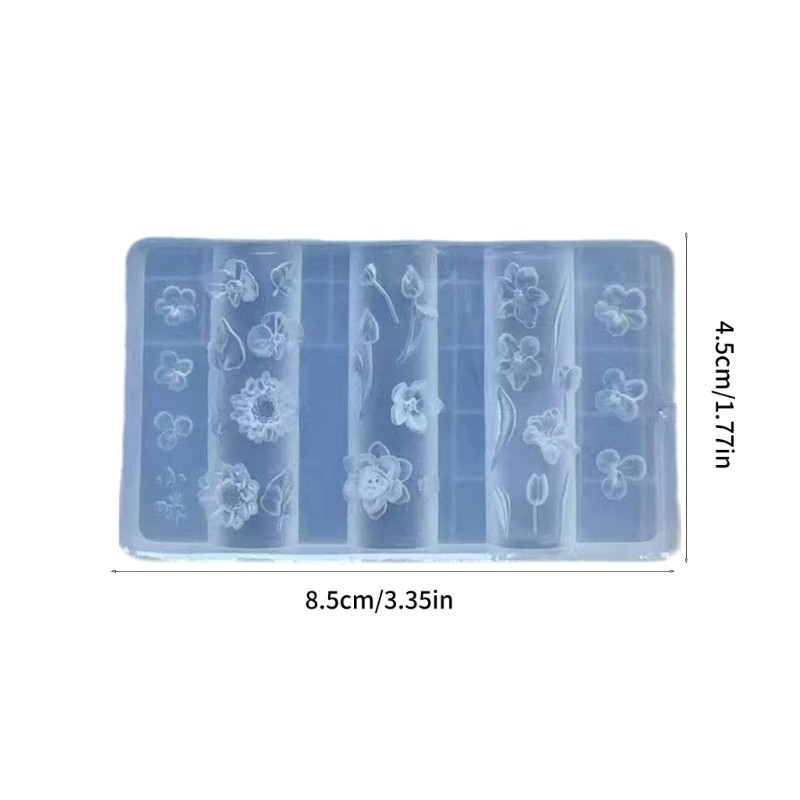 Flexible Sturdy Silicone Mould for Detail 3D Nail Art And Decorations