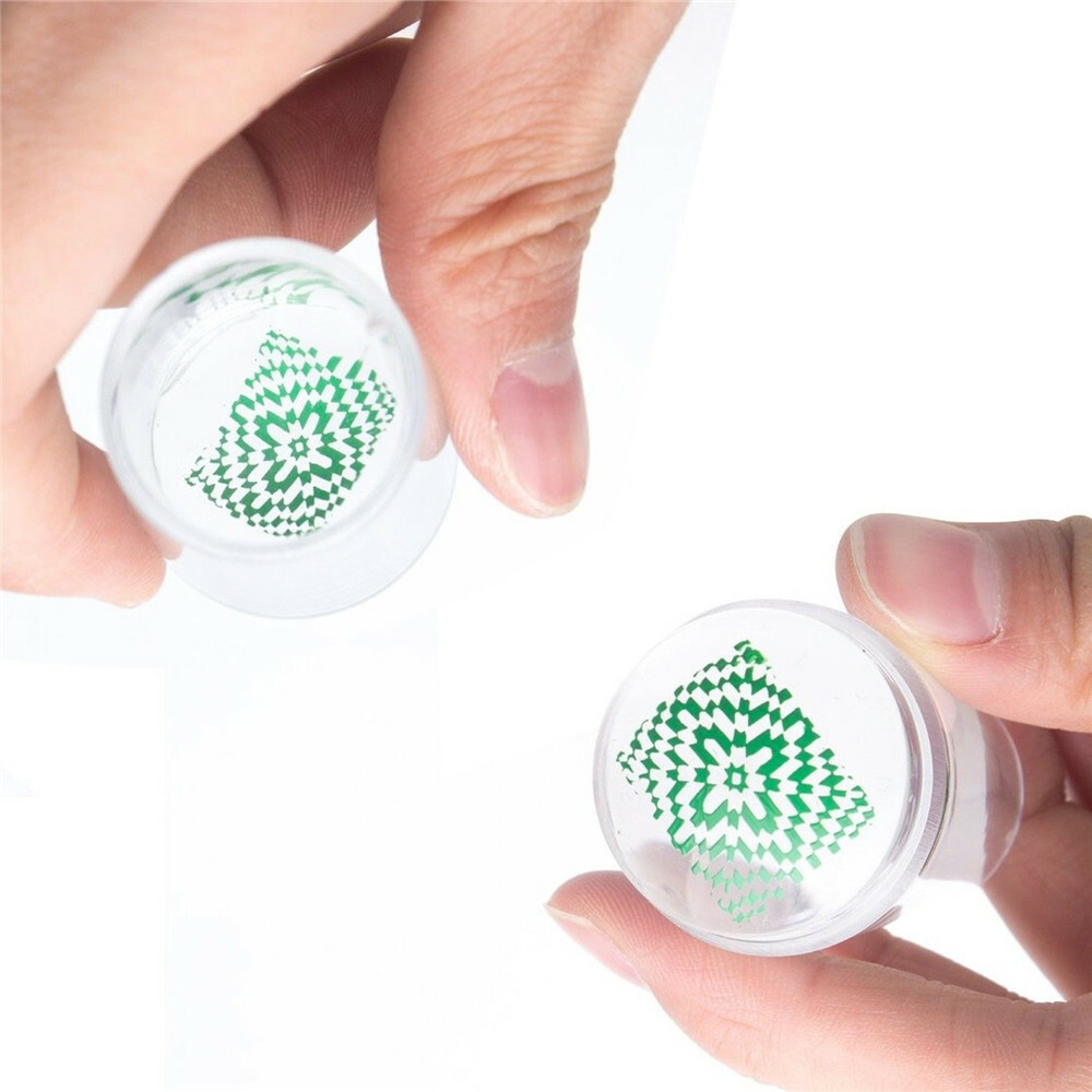 3pcs/set Clear Jelly Silicone Nail Art Stamper Scraper DIY Nail Art Stamper Tool
