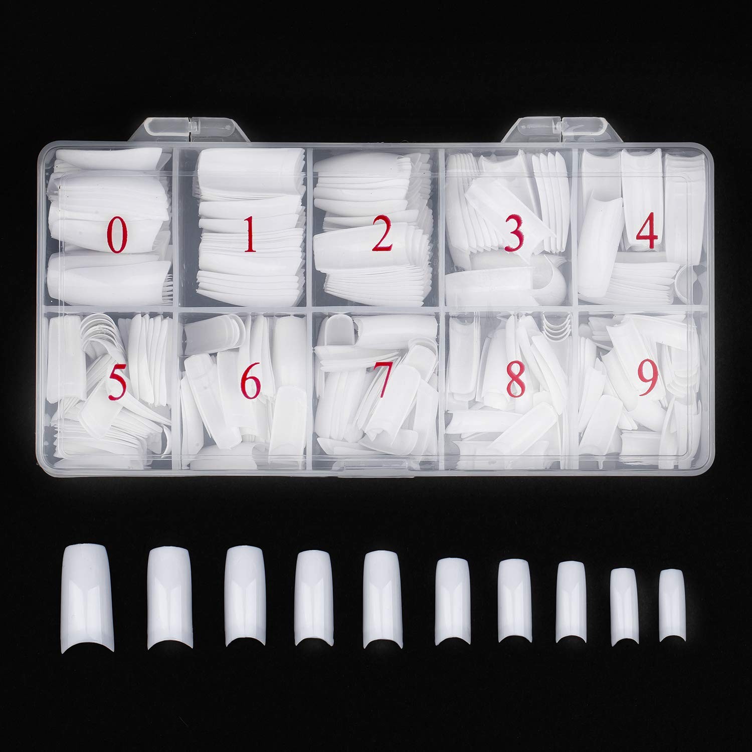 Acrylic Nail Tips White 500Pcs French Artificial False Tip for Manicure Nails…