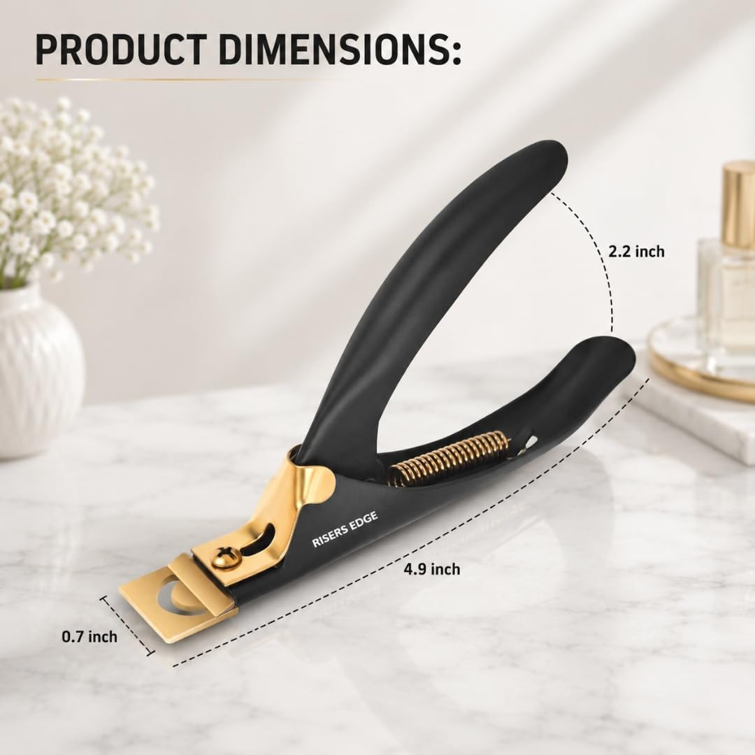 Acrylic Nail Tip Cutter, Professional Stainless Steel Nail Cutter for Acrylic