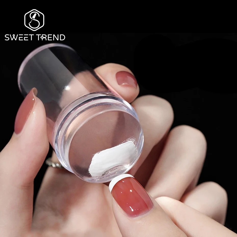 3pcs/set Clear Jelly Silicone Nail Art Stamper Scraper DIY Nail Art Stamper Tool