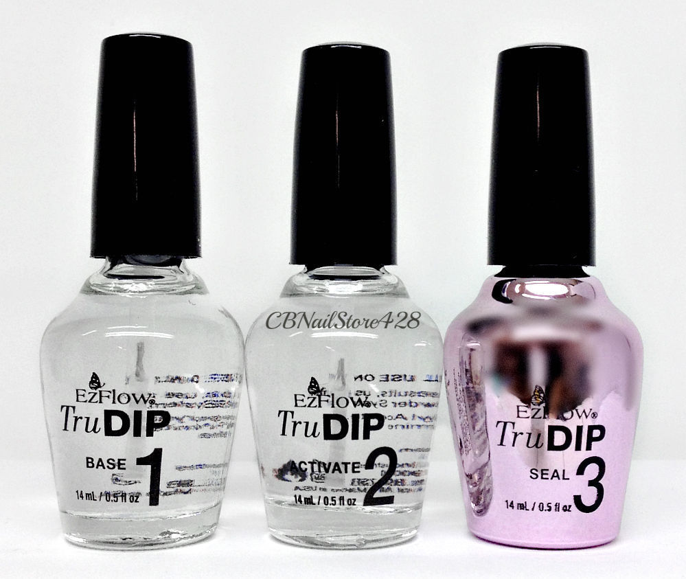 EzFlow TruDIP – LED/UV 3-Step Acrylic Dip System – Pick Your Item 0.5oz