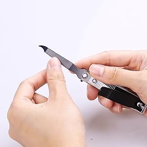 Large Nail Clippers 2-Pack, Sharp Stainless Steel Fingernail & Toenail Trimmers