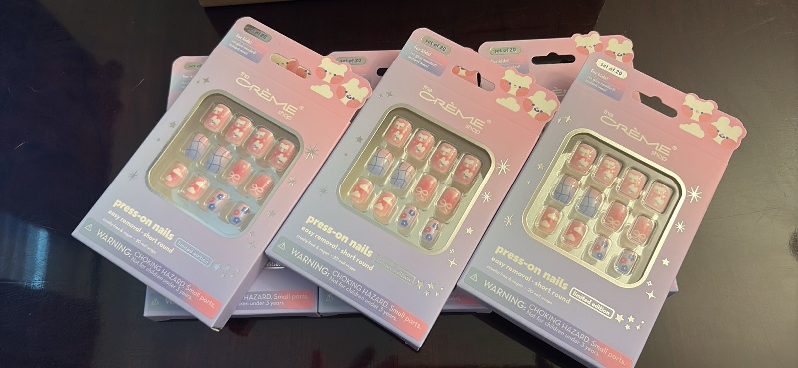 The Crème Shop (limited edition) Kids Press On Nails (BULK OF 12)