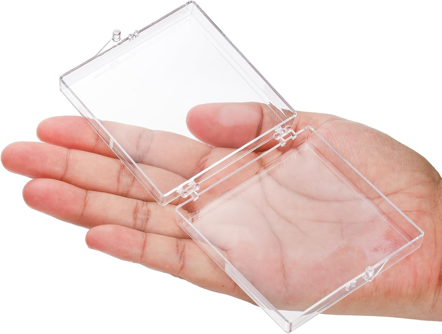 30 Pack Press on Nails Box, Clear Acrylic Press on Nail Storage Packaging Case,