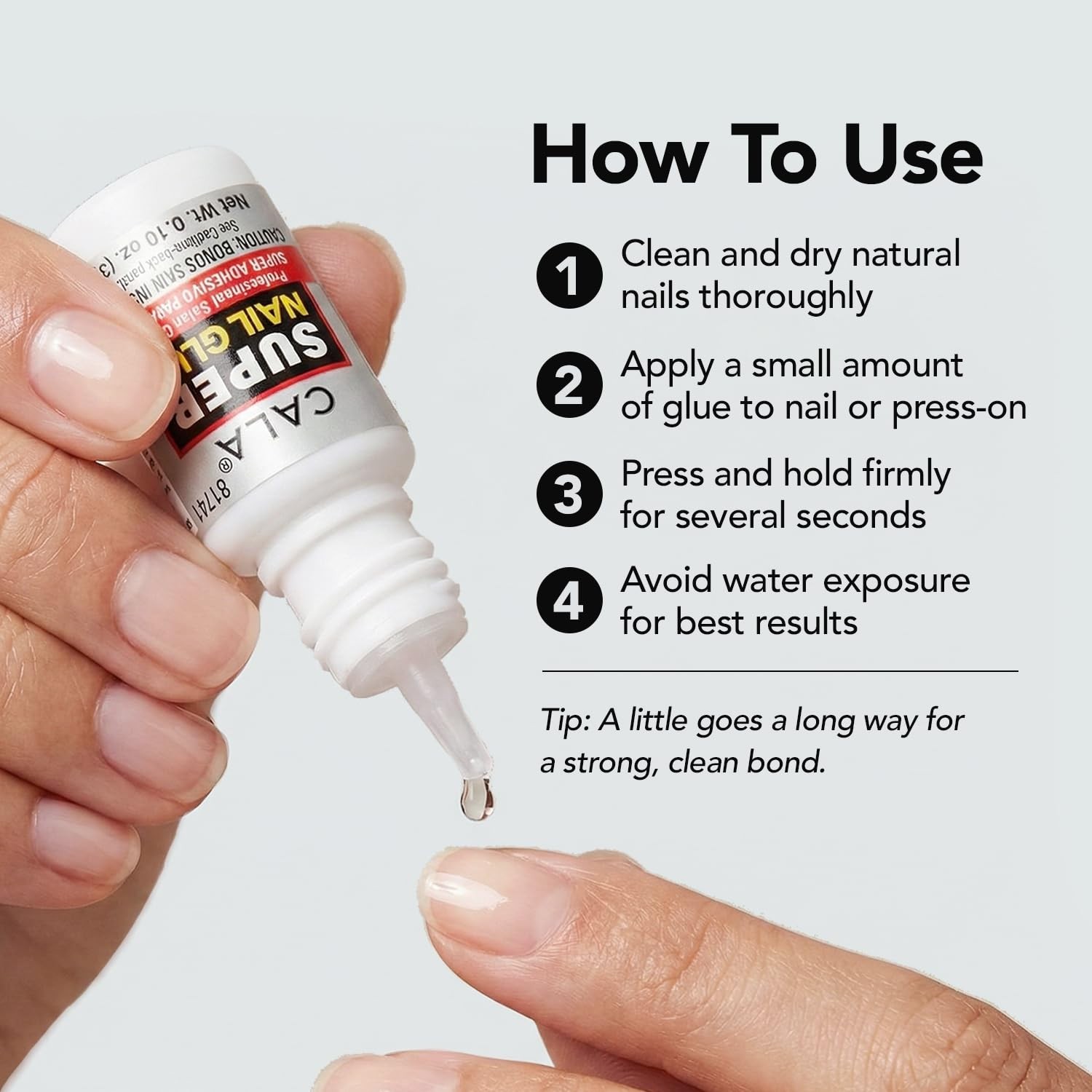 Super Nail Glue – Professional Quick Dry Nail Glue Adhesive for False Nails, …