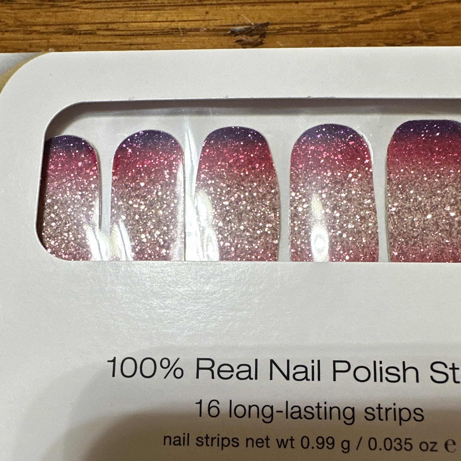 Color Street Pink/Gold Glitter Nail Strips – Nuclear Fusion FDCC85