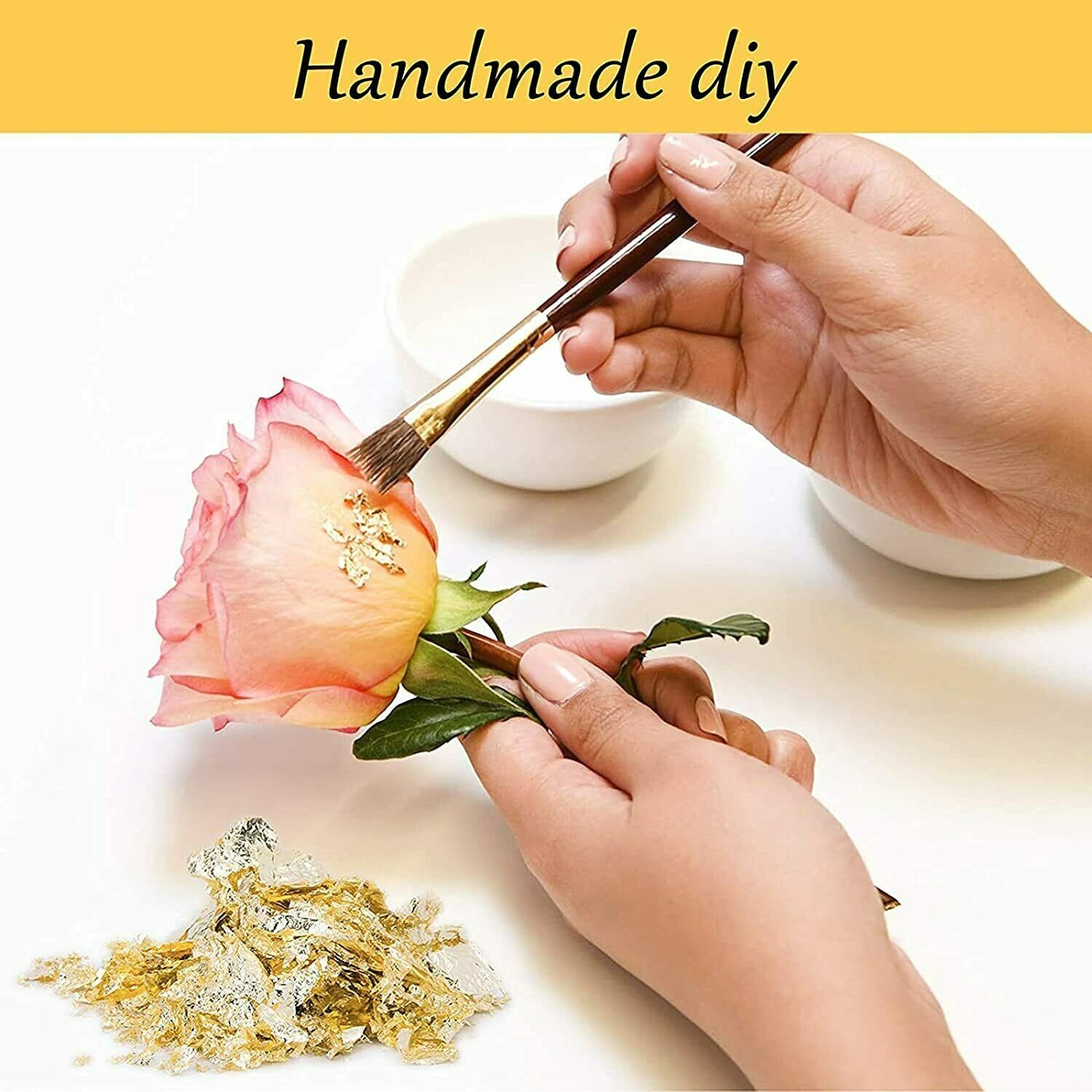 Gold Leaf Flakes 3 Grams All Crafts Nail Art Painting Decorations Gilding Resin