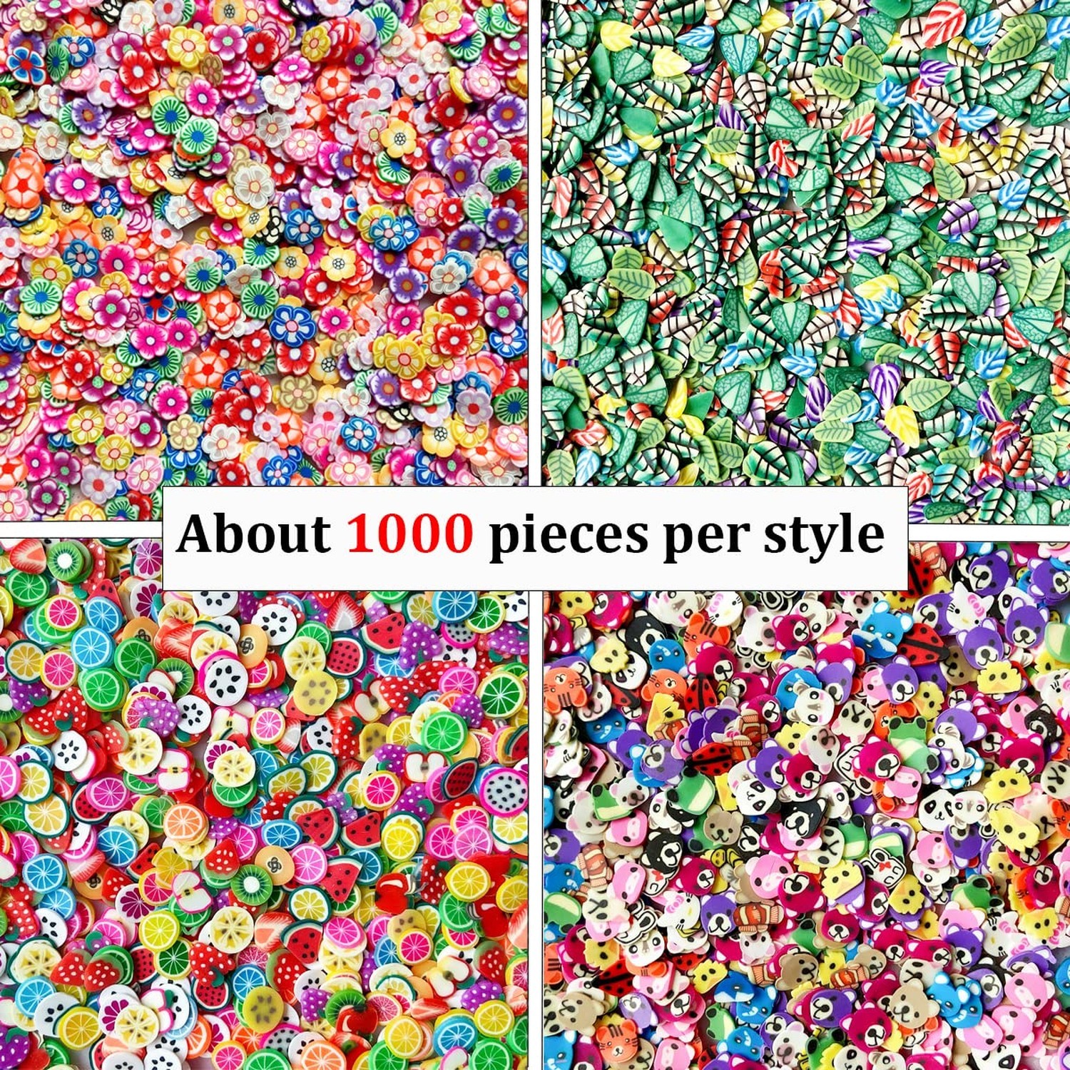 10000 PCS Nail Art Slices Fruits Slice Polyme Slices for Nail Art and Cellpho…