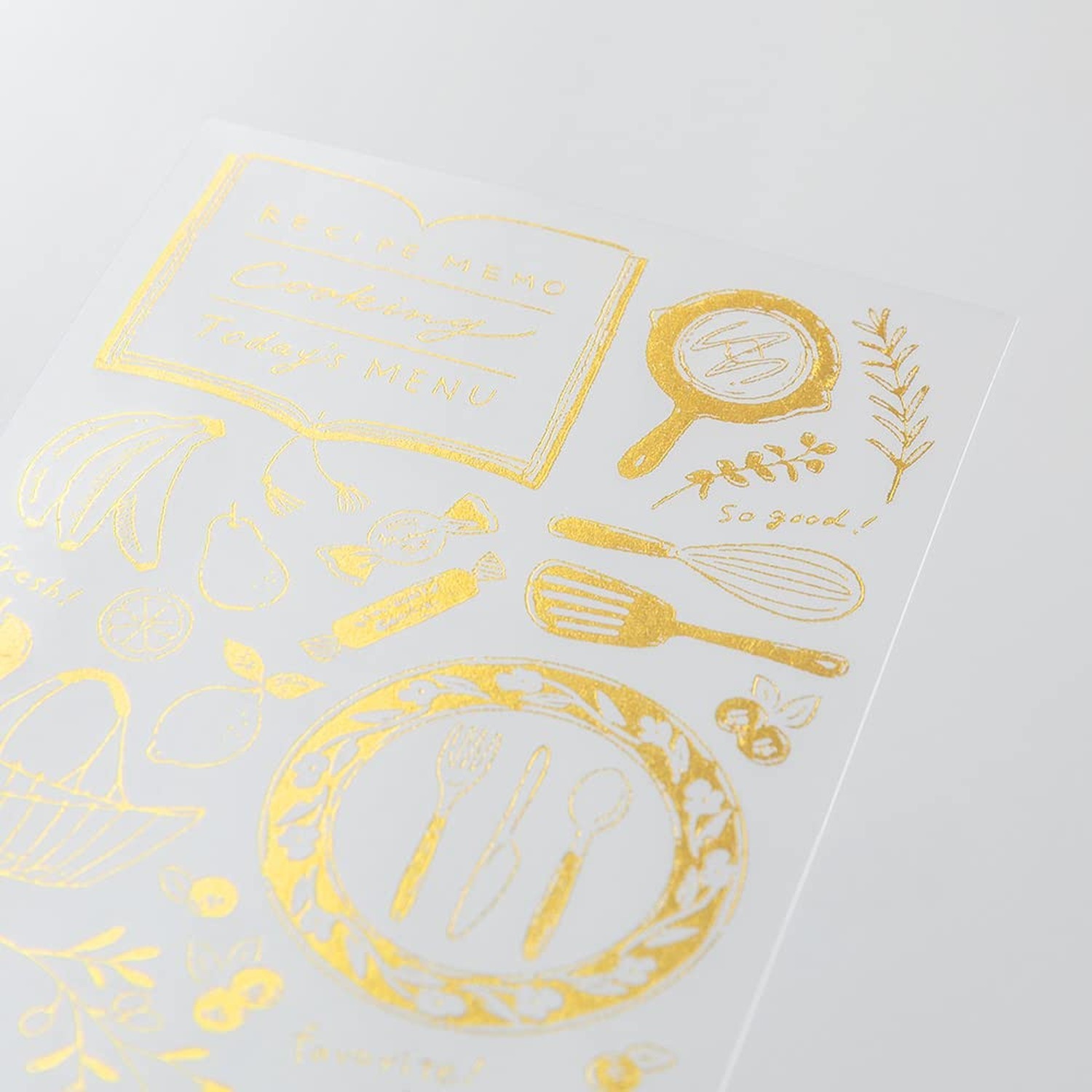 Midori 82613006 Sticker Transfer Foil Kitchen Pattern