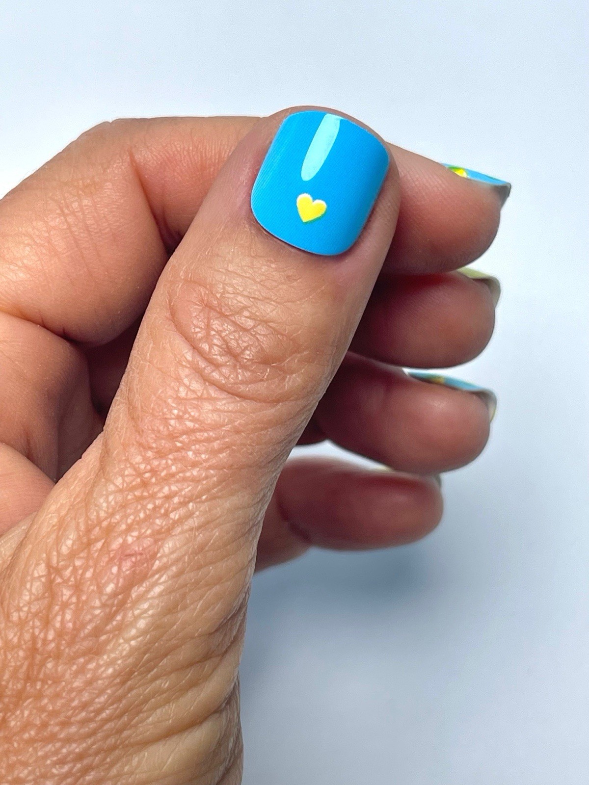 Red Aspen Press On Nails, Petite, Lovely Lemons, Zoey