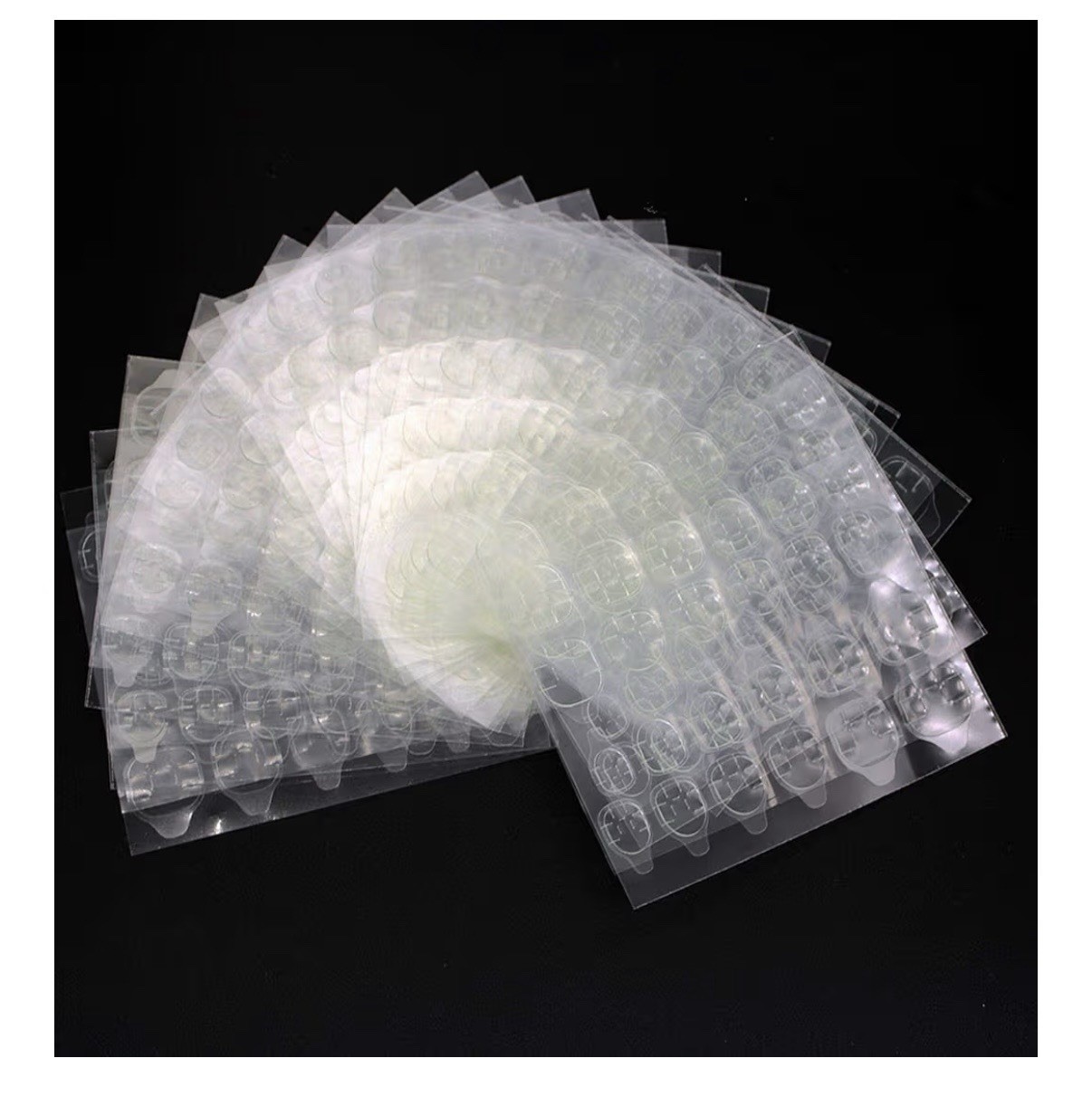 Nail Adhesive Tabs (480pcs), Transparent, Waterproof, Variety Pack, 20 Sheets