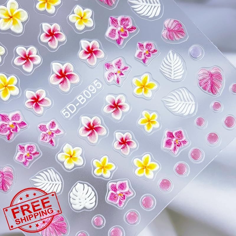 Aoustratum Spring Summer Flowers Nail Art Stickers Style03